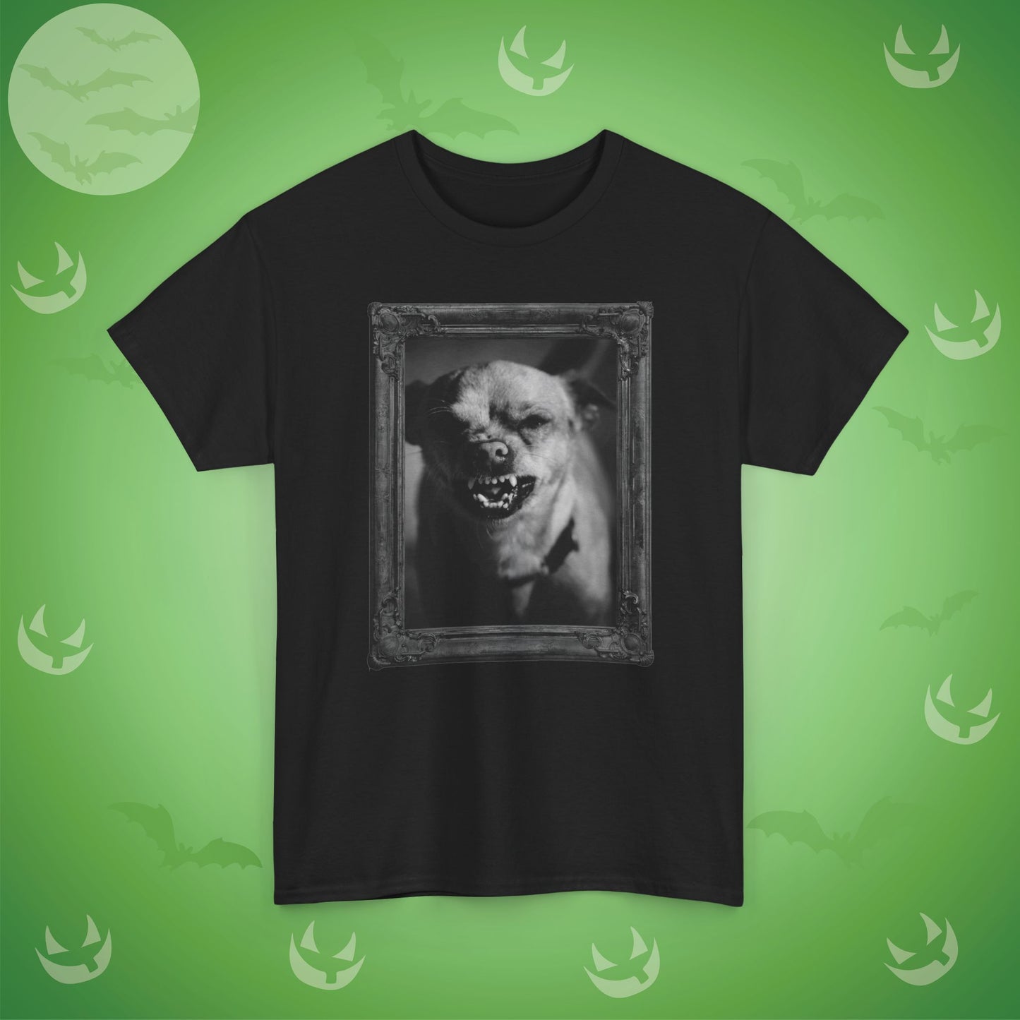 Angry Dog Spooky Halloween T-Shirt | Photographic Design