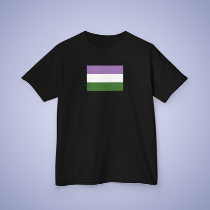 Gender Queer Flag Pride Kids Cotton T Shirt LGBTQ Pride Month