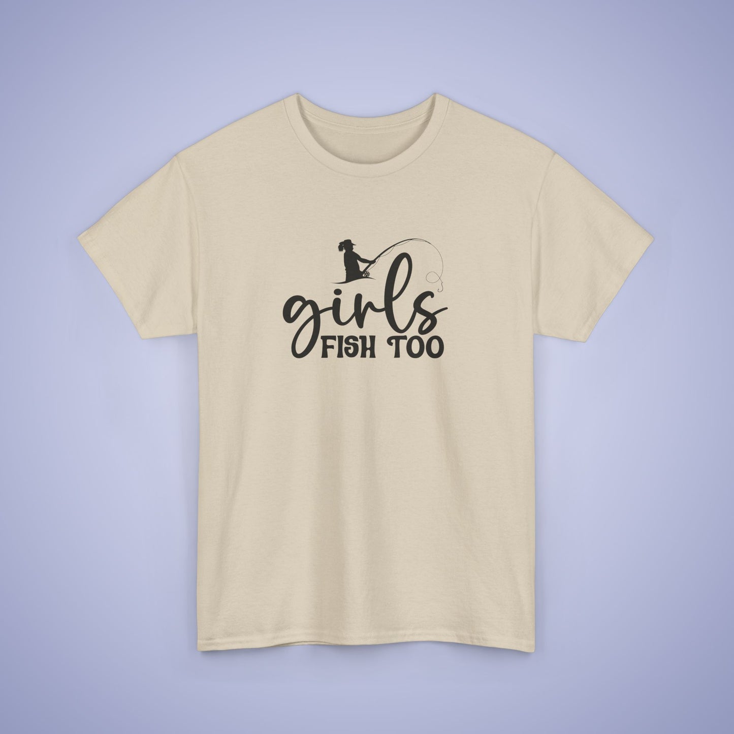 Girls Fish Too Unisex Fishing T Shirt