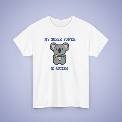 Koala Neurodiversity Graphic My Super Power is Autism Awareness Unisex T Shirt