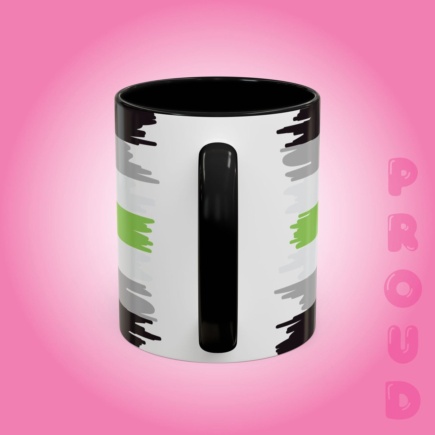 Agender Paint Style Coffee Mug