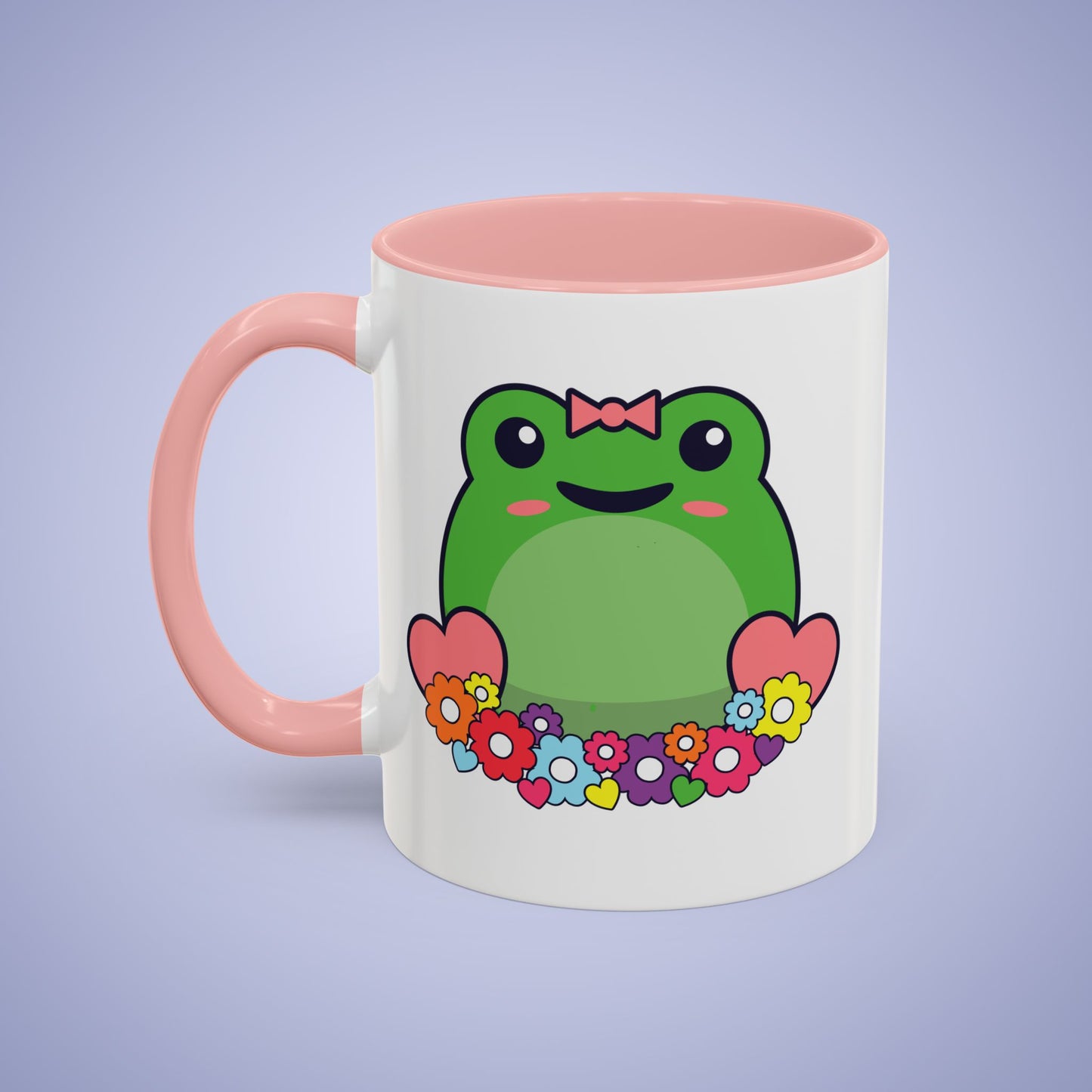 Flower Frog Lover Gift Coffee Mug Ceramic