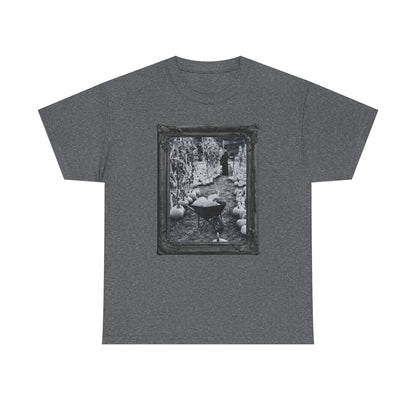 A Reaper in the Pumpkin Patch Spooky Halloween T-Shirt | Photographic Design