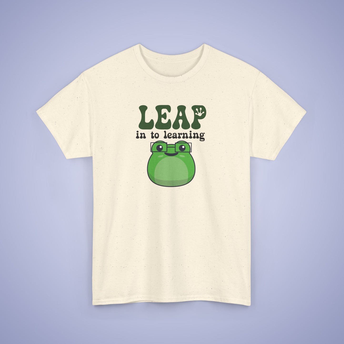 Leap into Learning Graphic Tee Frog Lover Funny Teacher Unisex T Shirt