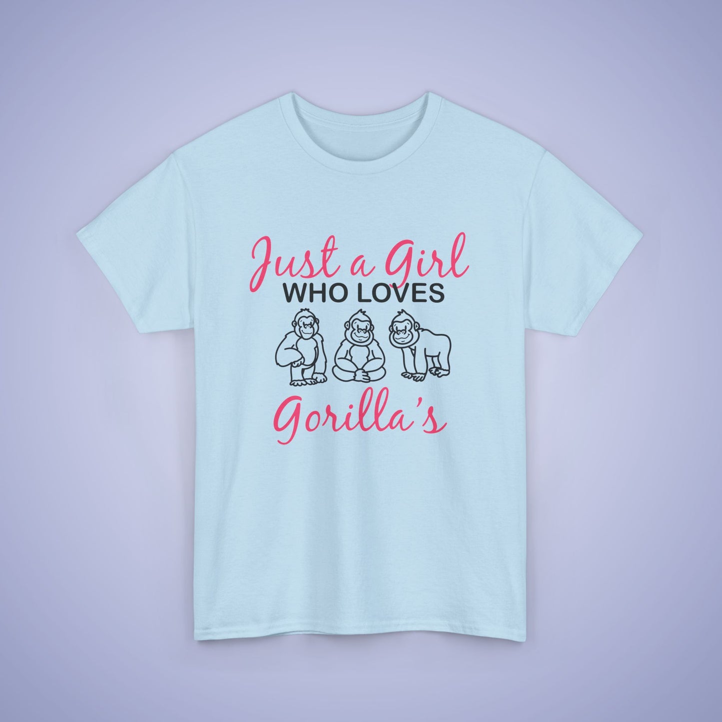 Just a Girl who Loves Gorillas Unisex Unisex T-Shirt