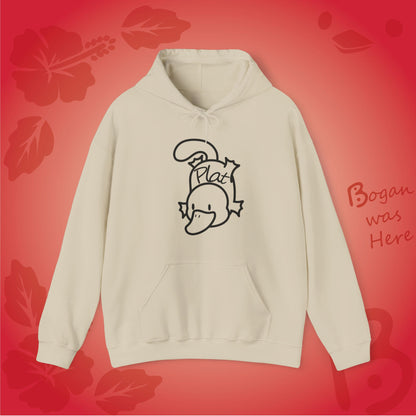 Plat the Platypus Bogan's Design Hoodie Sweatshirt