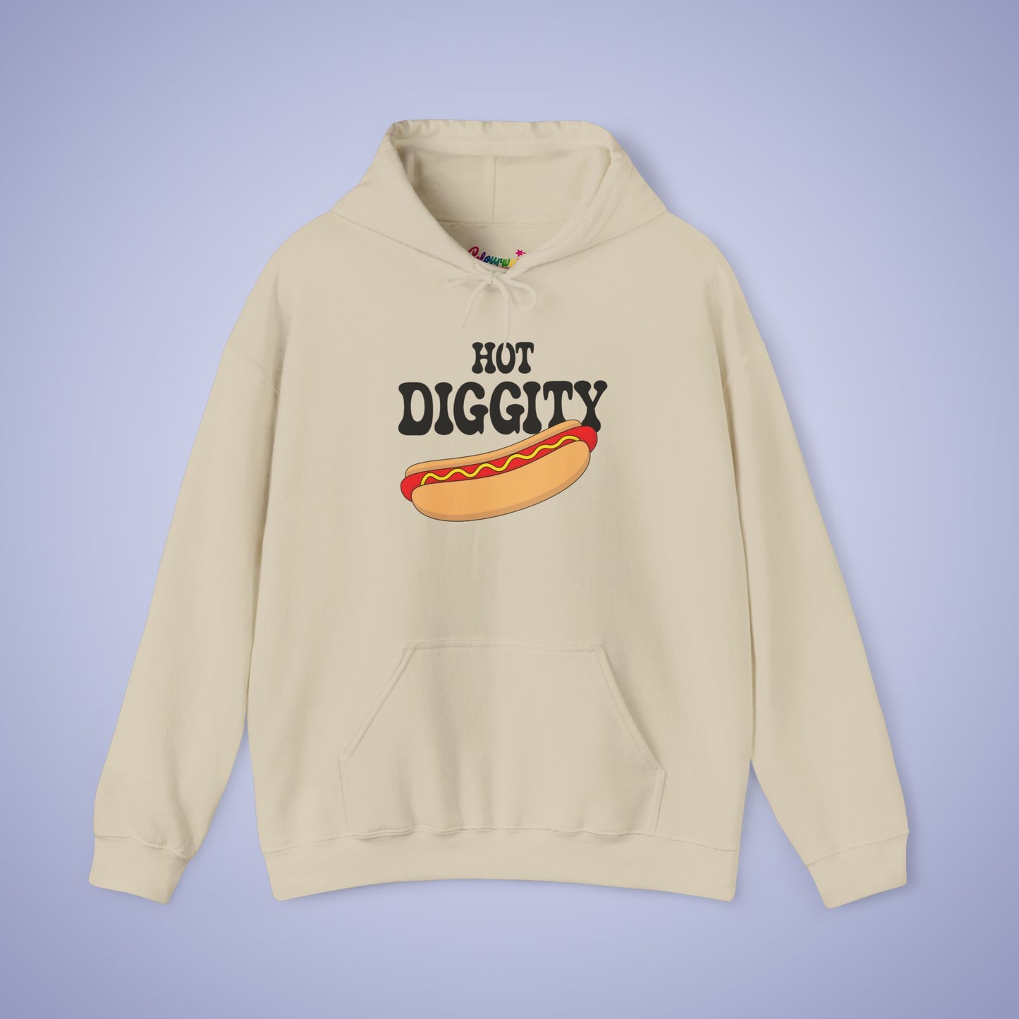 Hot Diggity Dog Hot Dog Hoodie | Hot Dog Lover Gift Black
