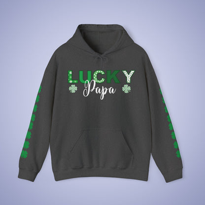 Lucky Papa St Patricks Day Unisex Hoodie Sweatshirt