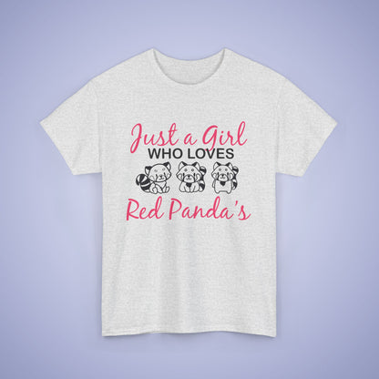 Just a Girl who Loves Red Pandas Unisex T-Shirt