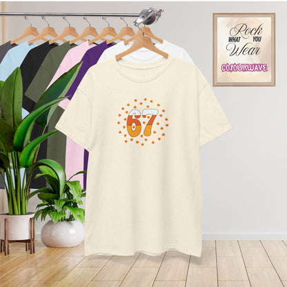 67 Candy Corn White Halloween Candy Unisex T Shirt