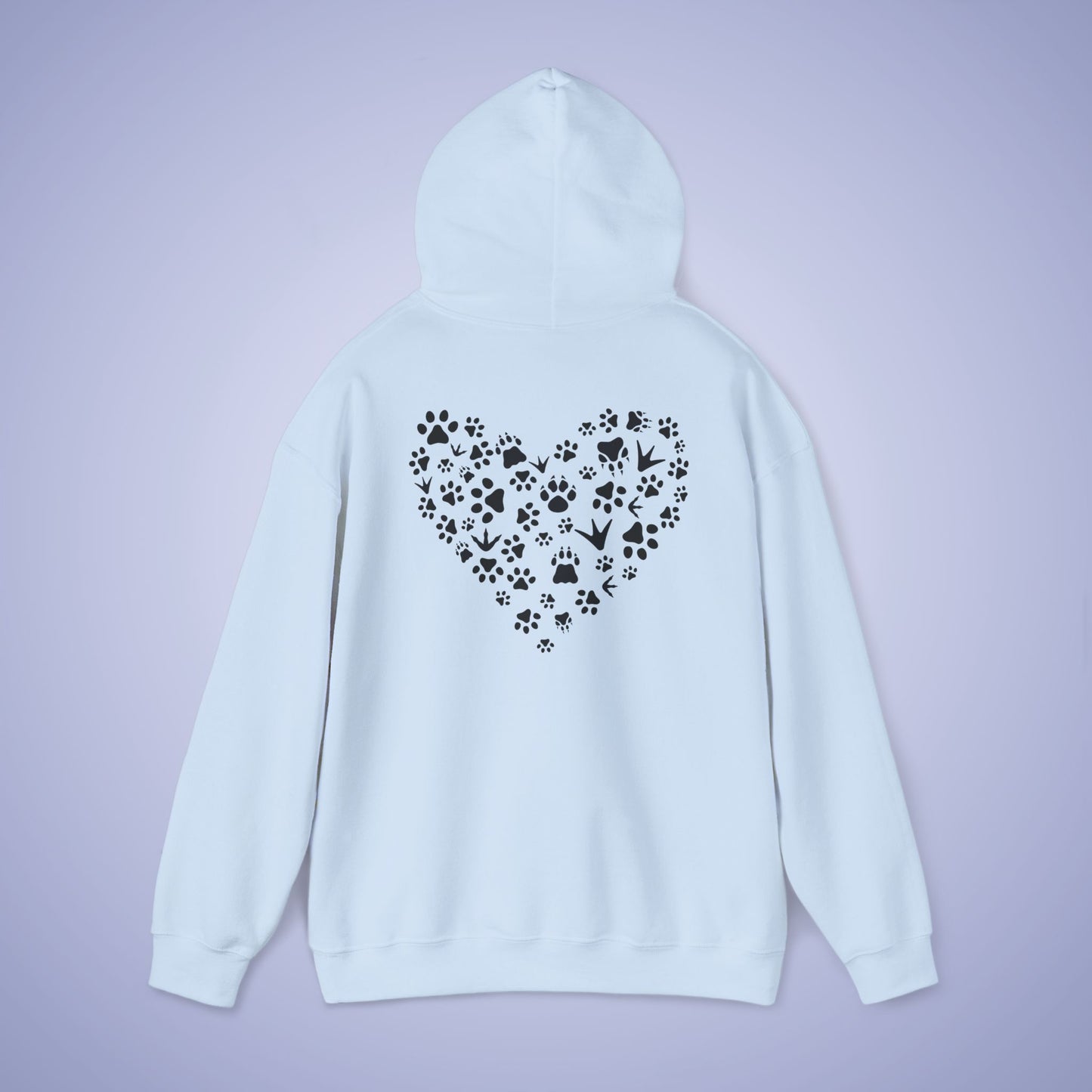 Animal Vet Hooded Sweatshirt Veterinarian Gift Double Sided Paw Prints