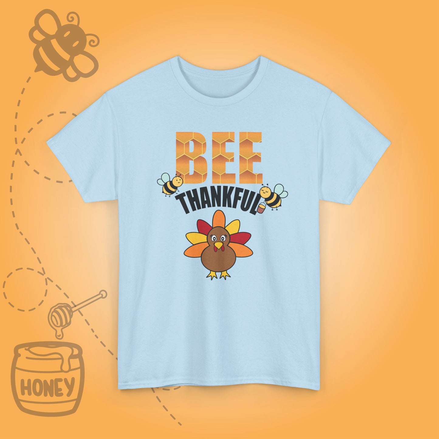 Bee Thankful Sweet As Honey Cute Bee Lover Thanksgiving Design Unisex T Shirt