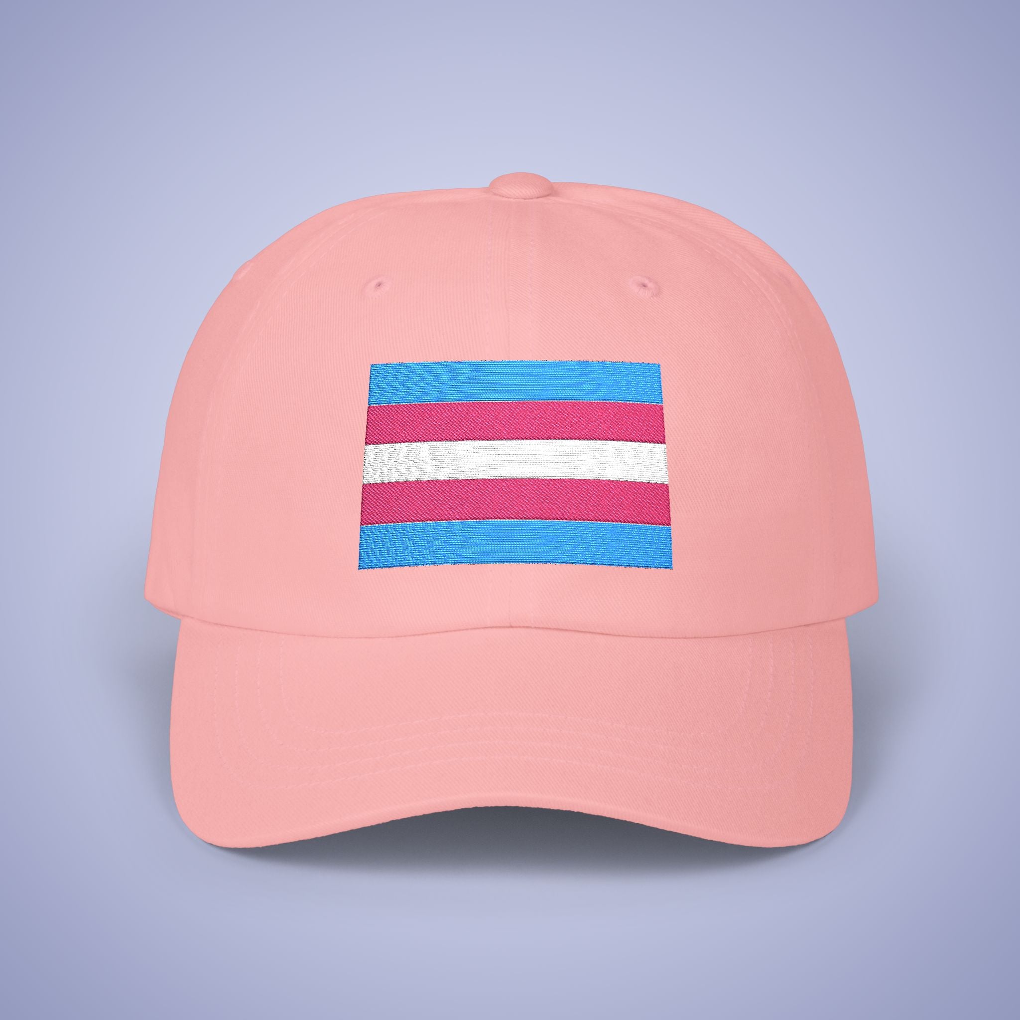 Transexual Flag Pride Month Embroidered Classic Dad Cap Unisex Coloured Embroidery