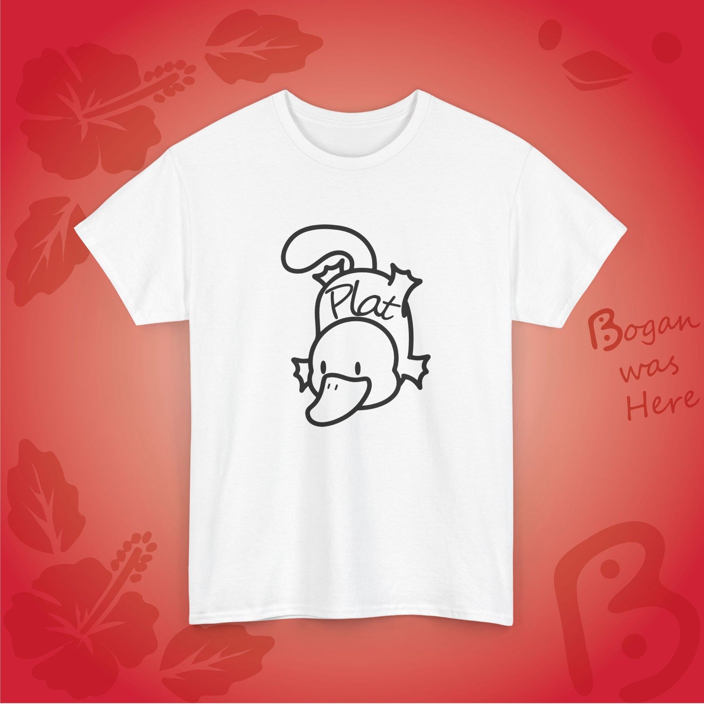 Plat the Platypus Bogan's Design T Shirt