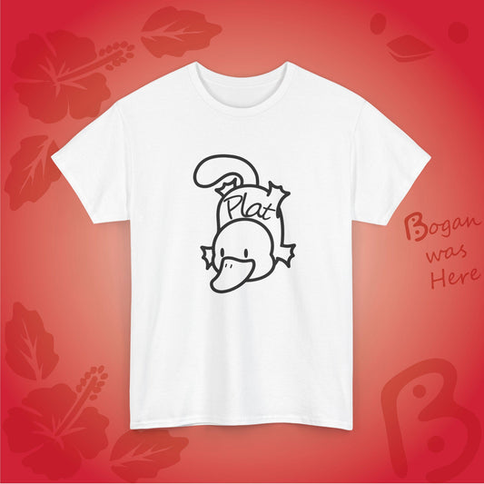 Plat the Platypus Bogan's Design T Shirt