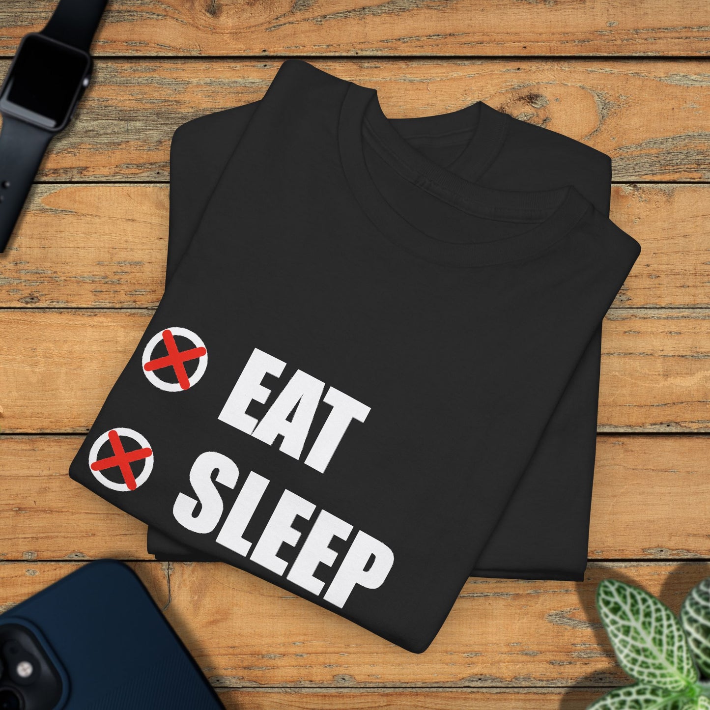 Eat Sleep Dink Repeat Funny Pickleball T Shirt White Text Design