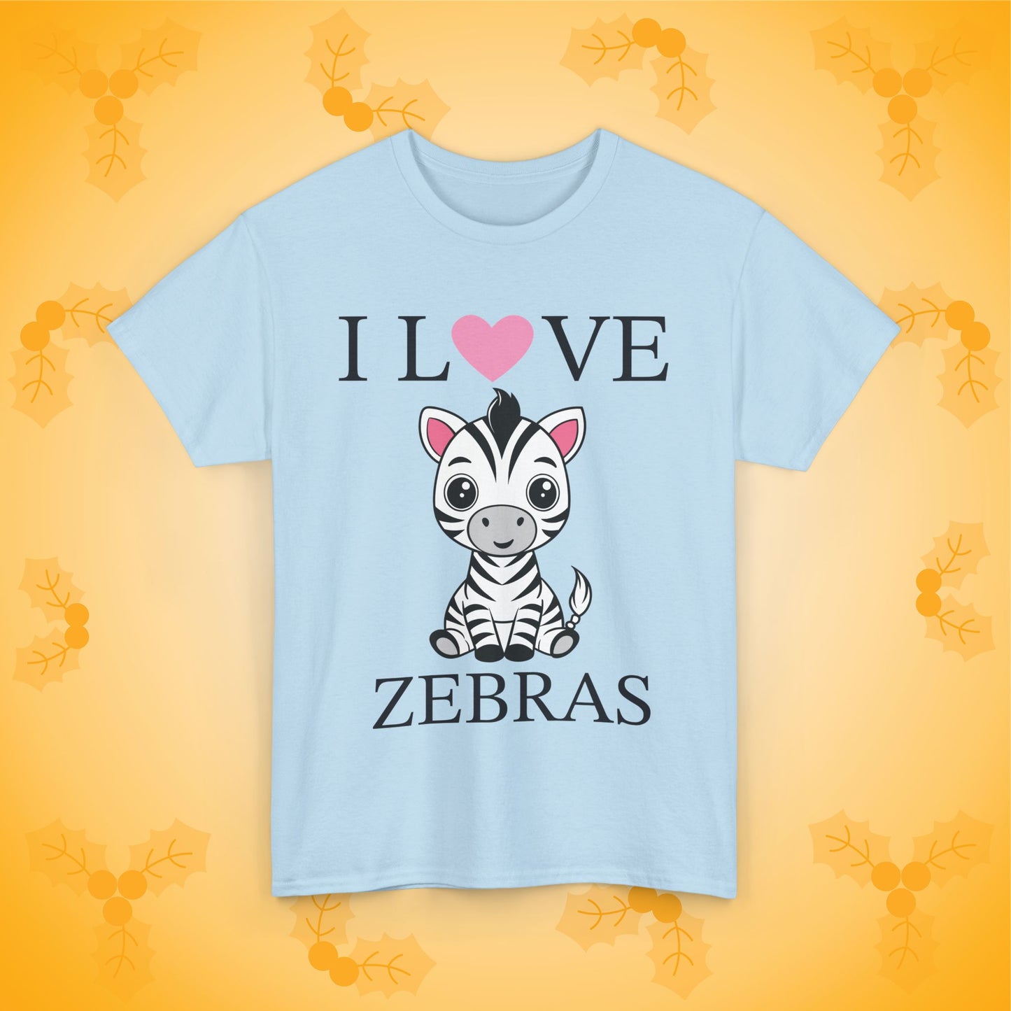 I Love Zebras Unisex T-Shirt