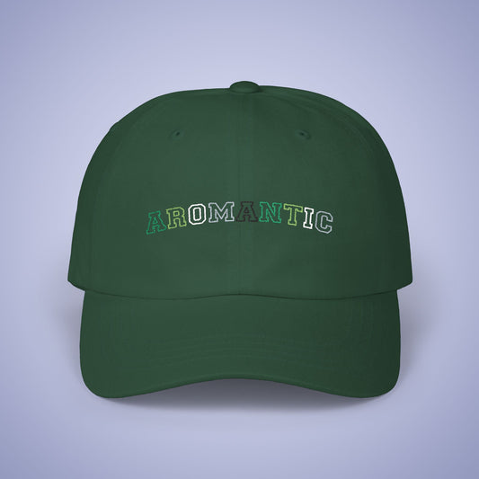 Aromantic Pride Month Embroidered Classic Dad Cap Unisex Coloured Embroidery