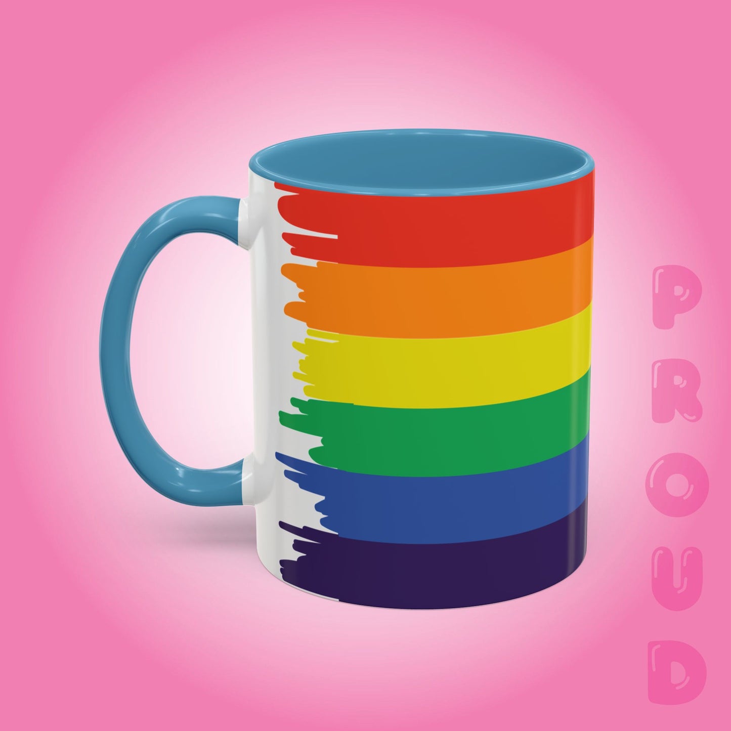 Pride Paint Style Coffee Mug