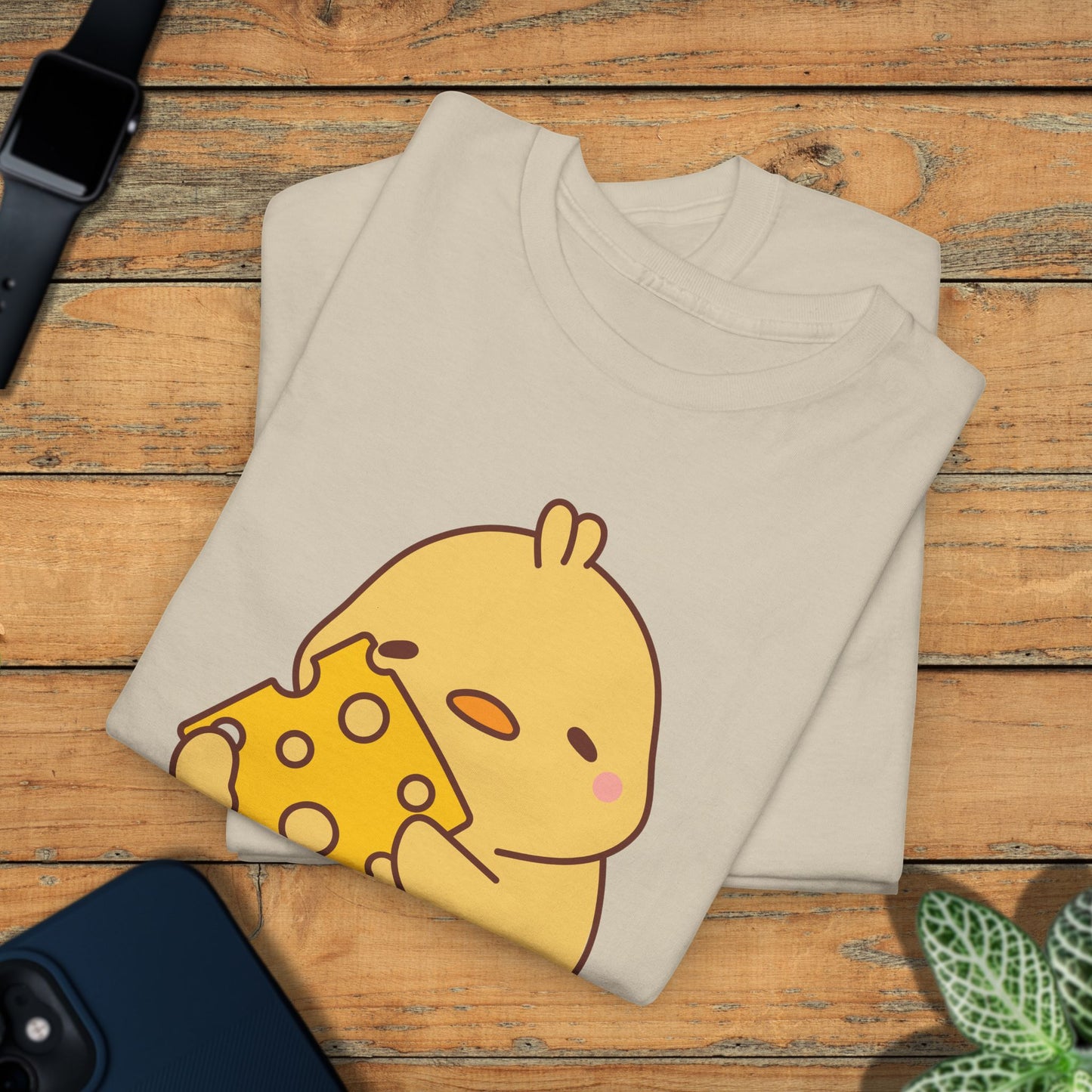 Cheese Lover F CAW F Cute Funny Chick Unisex Chicken T Shirt