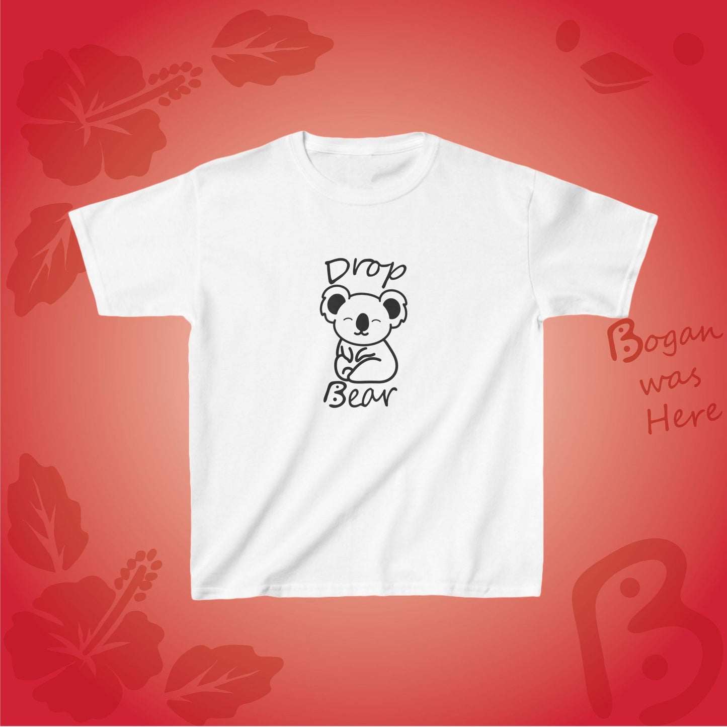 Drop Bear Cute Koala Bogan's Design Kids Tshirt