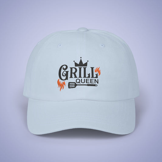 Grill Queen Embroidered Classic Dad Cap Unisex Black Embroidery Gift