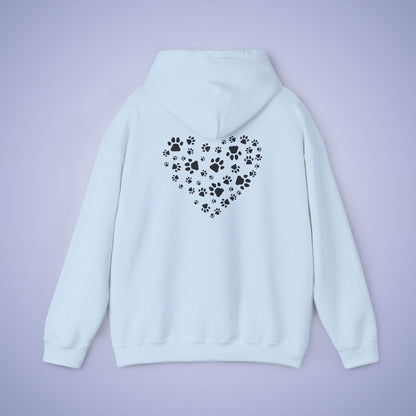 Dog Vet Hooded Sweatshirt Veterinarian Gift Double Sided Paw Prints