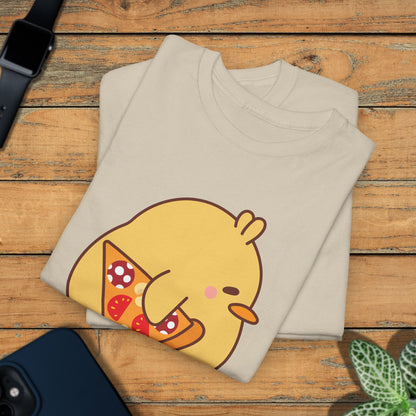 Pizza Lover F CAW F Cute Funny Chick Unisex Chicken T Shirt