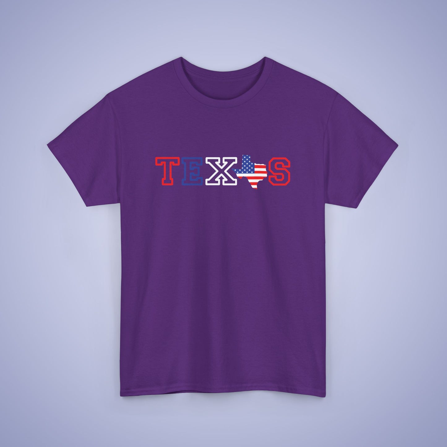Texas Map Text Art Proud American Unisex T Shirt