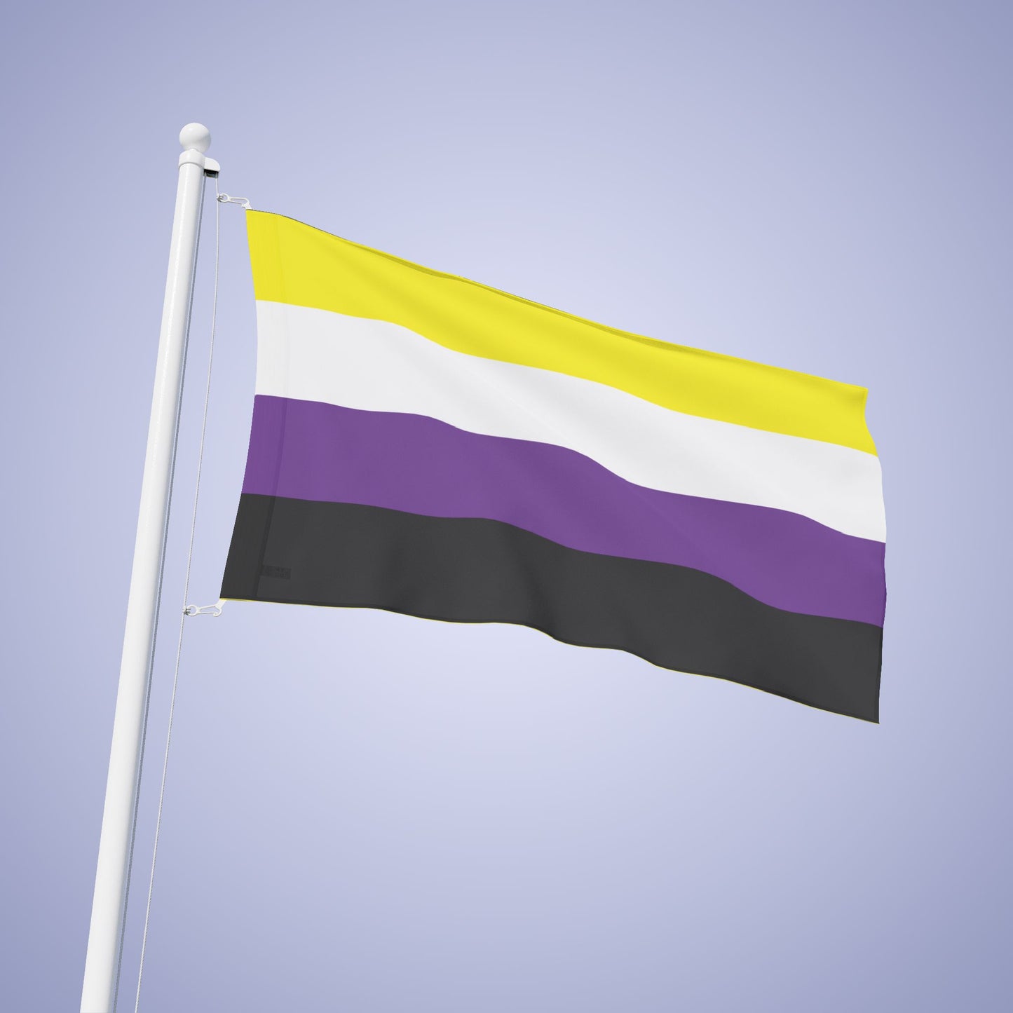 Nonbinary Pride Month Flag Banner Small Medium & Large