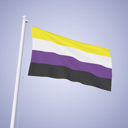Nonbinary Pride Month Flag Banner Small Medium & Large