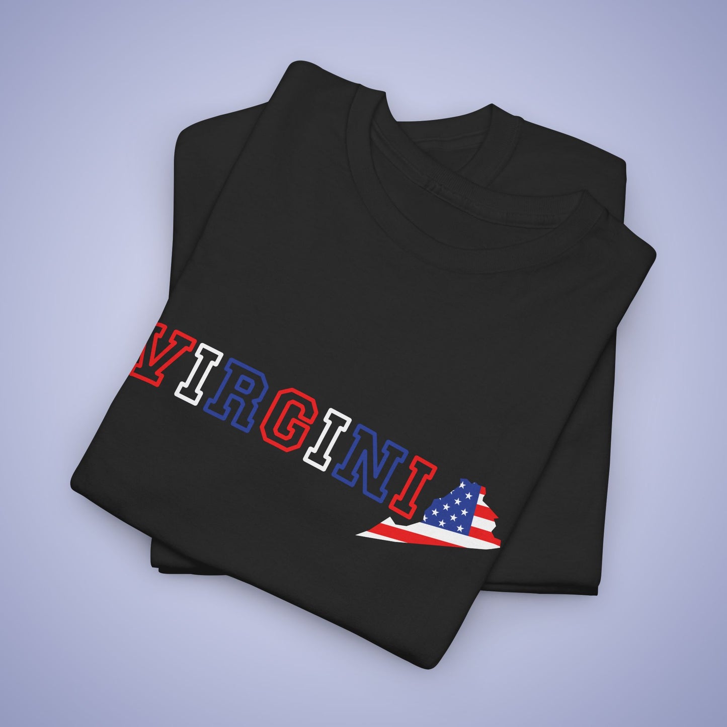 Virginia Map Text Art Proud American Unisex T Shirt