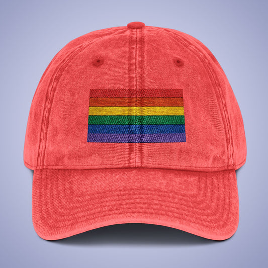 Vintage Pride Month Cap - Comfortable Embroidered Cap
