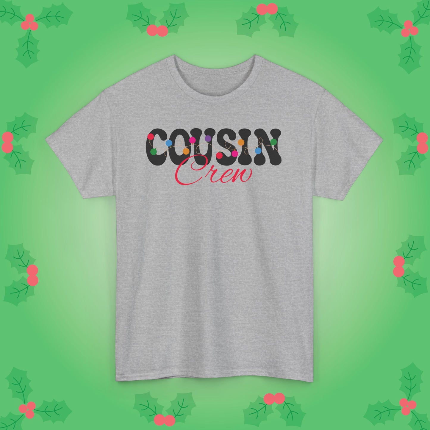 Cousin Crew Christmas Lights Family Matching Unisex T Shirt