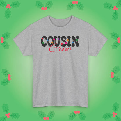 Cousin Crew Christmas Lights Family Matching Unisex T Shirt