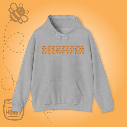 Beekeeper Sweet As Honey Honeycomb Word Art Design Hoodie Sweatshirt