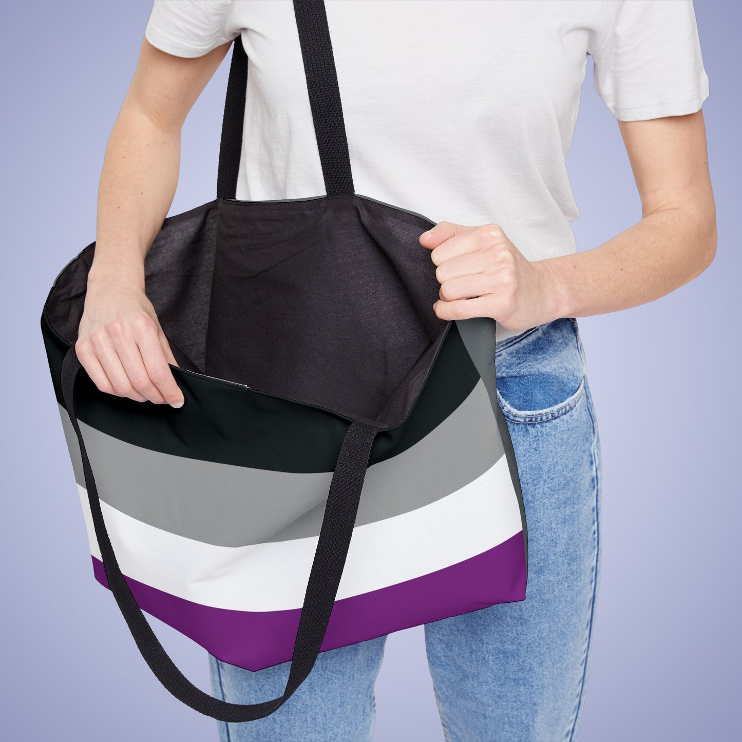 Asexual Pride Month Weekender Large Beach Bag Tote