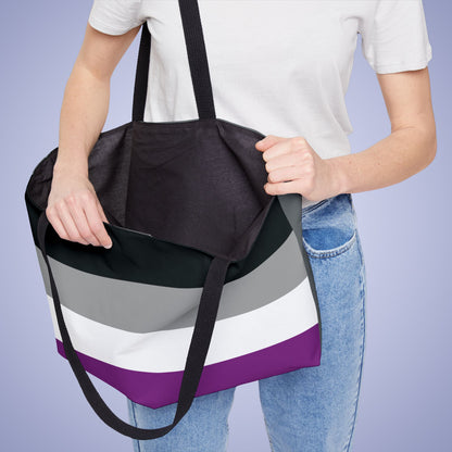 Asexual Pride Month Weekender Large Beach Bag Tote