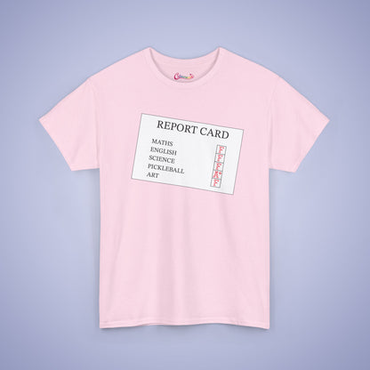 Report Card Funny Teacher Student Pickleball Lover Gift Tee Graphic Design T Shirt