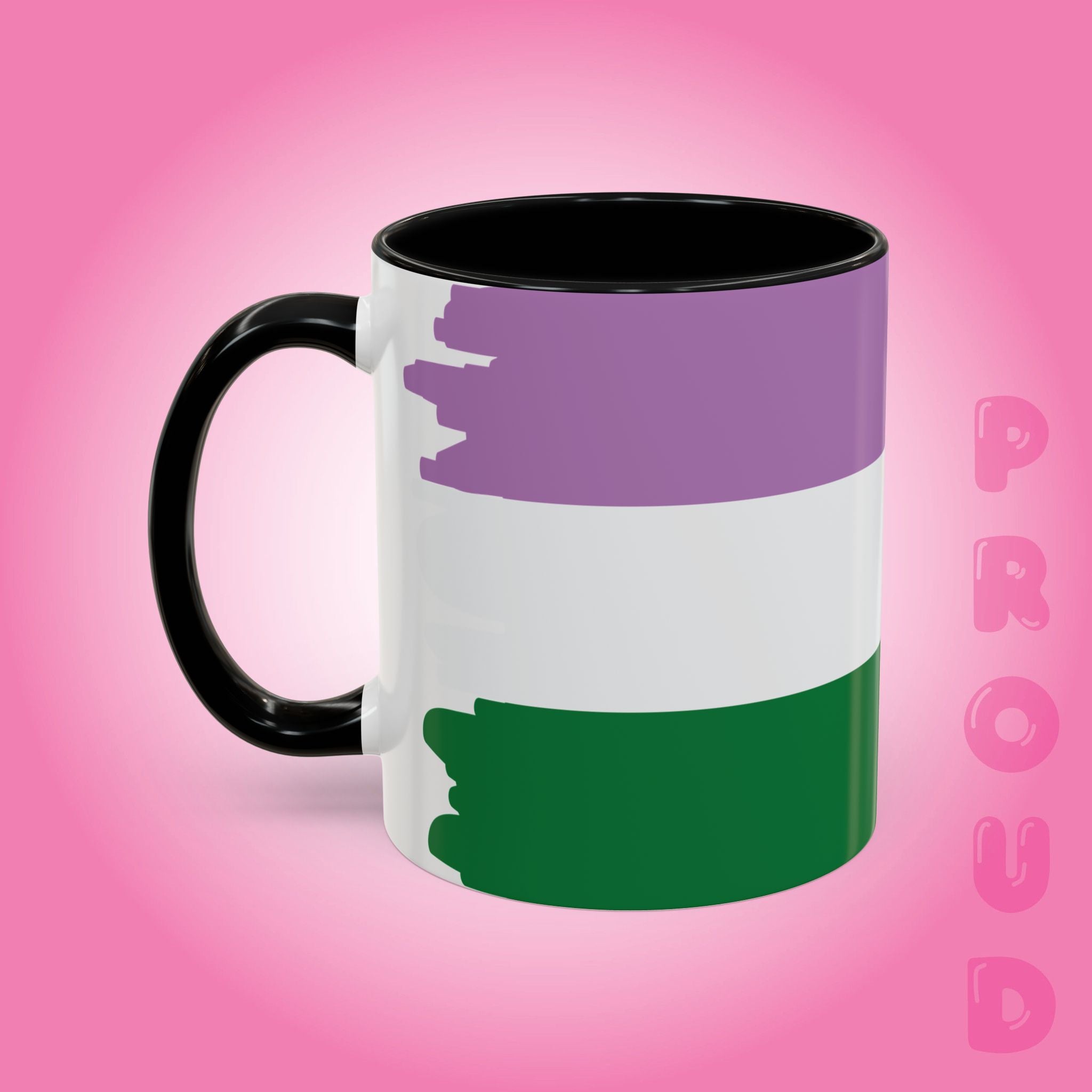 Gender Queer Paint Style Coffee Mug