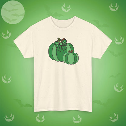 Thanksgiving Fall Inspired Halloween Green Pumpkin Unisex T Shirt