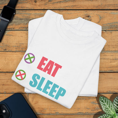 Eat Sleep Dink Repeat Funny Pickleball T Shirt Coloured Text Design