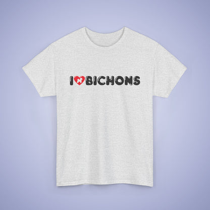 I Heart Bichons Unisex T Shirt