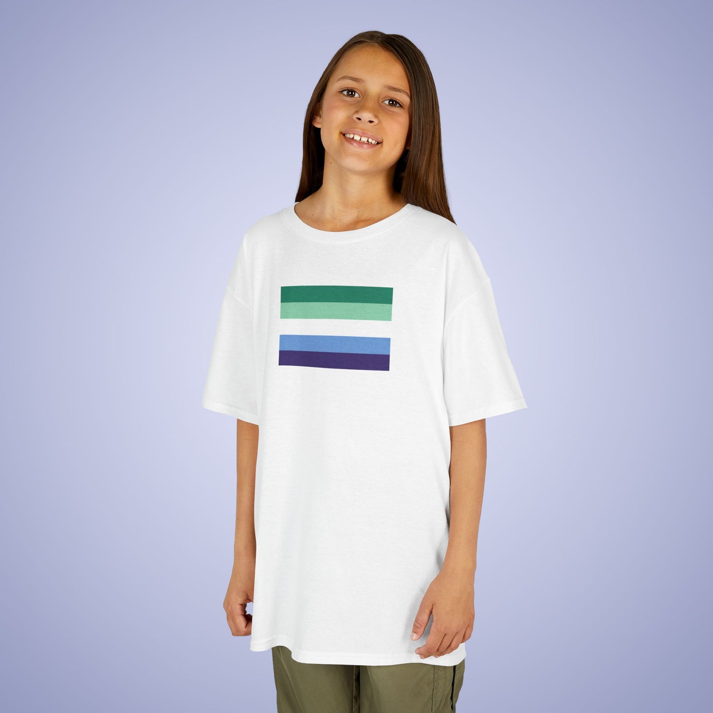 Gay Man Flag Pride Kids Cotton T Shirt LGBTQ Pride Month