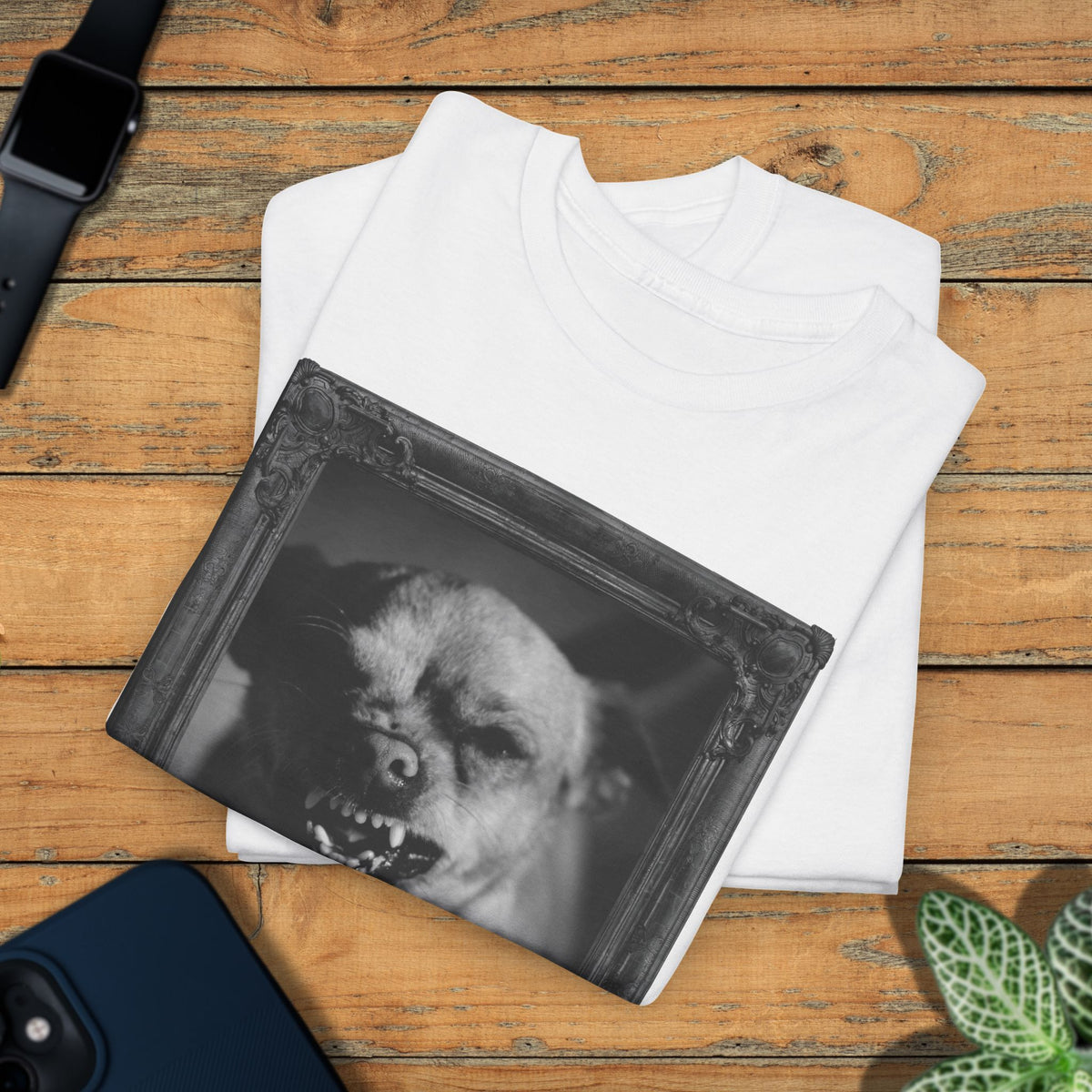 Angry Dog Spooky Halloween T-Shirt | Photographic Design