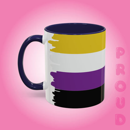 Non Binary Paint Style Coffee Mug