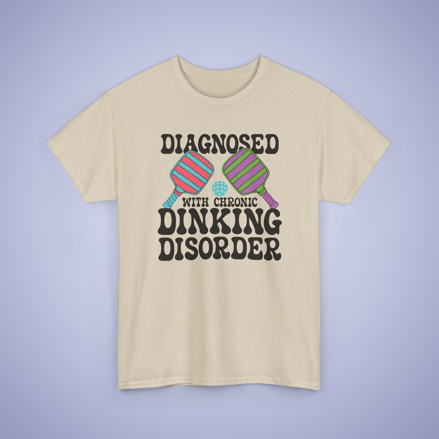 Diagnosed with Chronic Dinking Disorder Funny Pickleball Tee Graphic Design Doctor Gift T Shirt