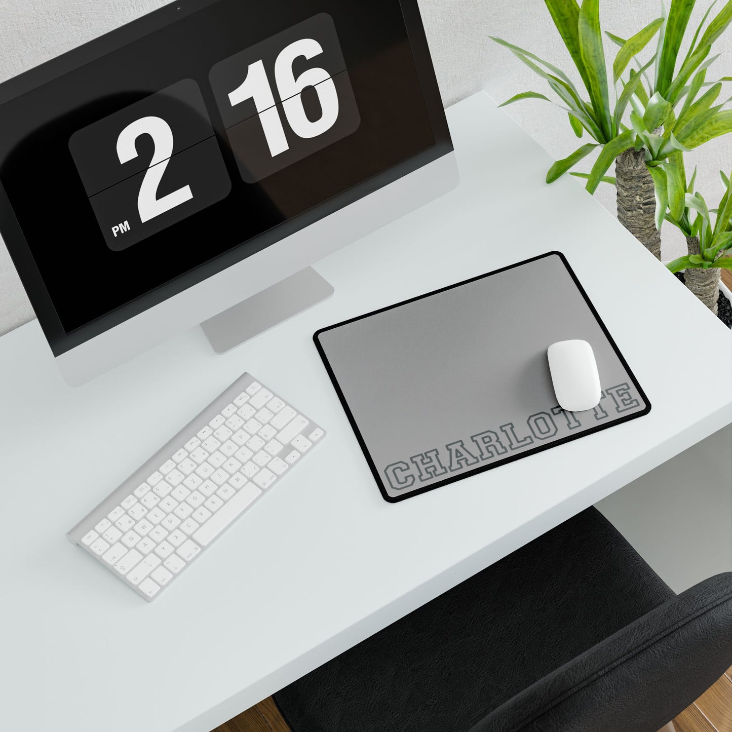 University Style Personalized Name XXXXL Light Grey Mouse Pad
