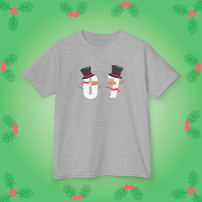 Snowman Character Christmas 67 Tee Fun Trending Kids Cotton T Shirt Six Seven Youth