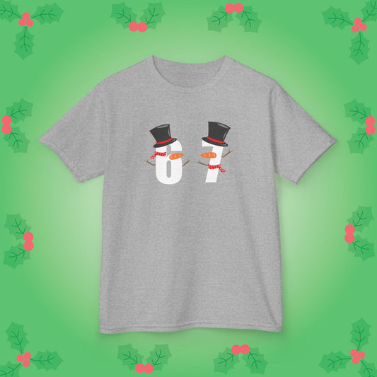 Snowman Character Christmas 67 Tee Fun Trending Kids Cotton T Shirt Six Seven Youth